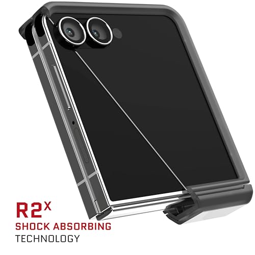 Ghostek Covert Clear Flip 7 Case with Built-in Kickstand, MagSafe and Full Hinge Protection Designed for 2025 Samsung Galaxy Z Flip7 (6.9") (Smoke Matte) - color: Smoke Matte, size: Galaxy Z Flip 7