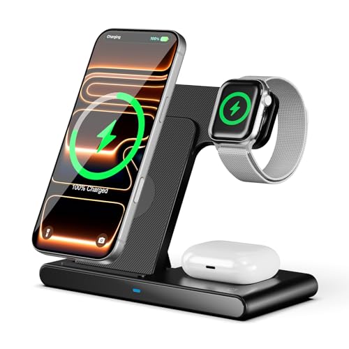 Wireless Charger Fast Charging Station 3 in 1 Charger Stand Home