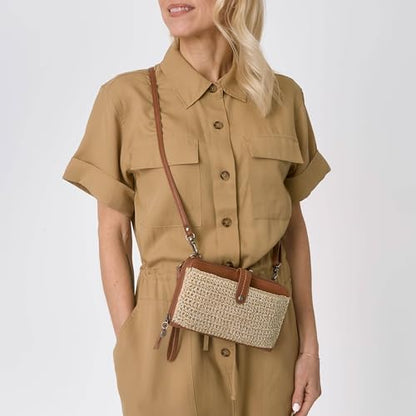 The Sak Iris Smartphone Crossbody Purse - Small Women's Cellphone Bag & Wallet For Everyday- Convertible Wristlet With Zipper | Fits Most Smartphones, Card Slots & Zip Pocket, Detachable Wristlet & Crossbody Straps, Hands-Free for Travel & Errands - color