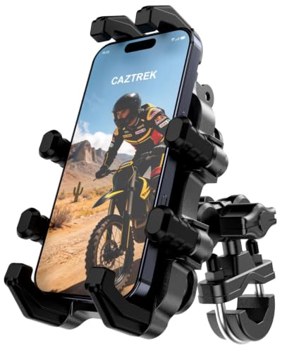 Motorcycle Phone Mount, Anti-Vibration Bike Phone Holder,secures smartphone