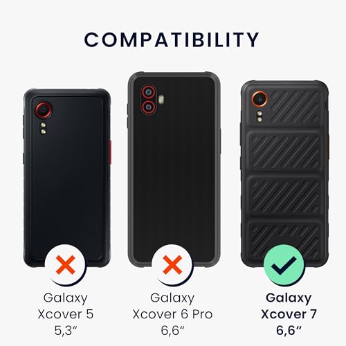 kwmobile Case Compatible with Samsung Galaxy Xcover7 Case - Soft Slim Protective TPU Silicone Cover - Classic Red - color: Classic Red