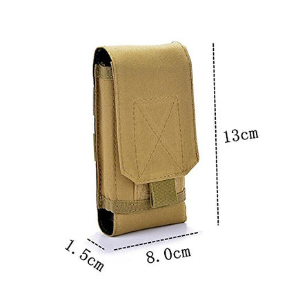 Tactical MOLLE Smartphone Holster, Universal Army Mobile Phone Belt Pouch EDC Security Pack Carry Accessory Kit Blowout Pouch Belt Loops Waist Bag Case for iPhone SE 5S Samsung Galaxy S4 mini - color: #D (Small)