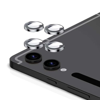 Zeking (2 Set for Samsung Galaxy Tab S10 Plus Camera Lens Protector, Scratch-Resistant HD Clarity Ultra-Thin 9H Tempered Glass with Aluminum Edging, Individual Metal Lens Cover(Silver) - color: Silver