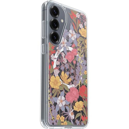 OtterBox Samsung Galaxy S25+ Symmetry Series Clear Magnet Case - Wildflower - color: Wildflower, style: Samsung Galaxy S25+