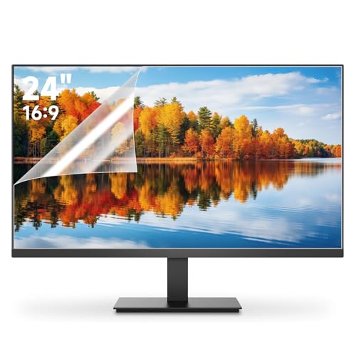2 Pack 24 Inch 16:9 Anti Glare Computer Screen Cover for 1080p Computer Monitors, Eye Protection Anti Scratch & Anti Glare Film for 24'' with (1920 x 1080) Ratio Monitors - size: 24 Inch (Diagonal) - 16:9 Aspect Ratio
