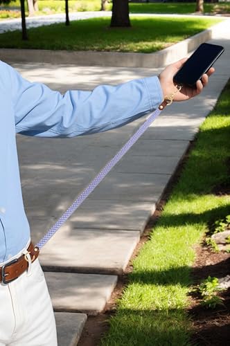 Hovmwey Stretchy Phone Lanyard Tether, 2 Pack Phone Leash Anti-theft Phone Strap for Anti-drop Outdoor Hiking Cycling Climbing Universal for Most Cell Phones, Lavender - color: Lavender