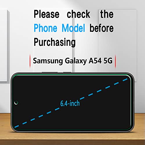 Slanku 3 Pack Screen Protector For Samsung Galaxy A54 5G Tempered Glass - color: Transparent