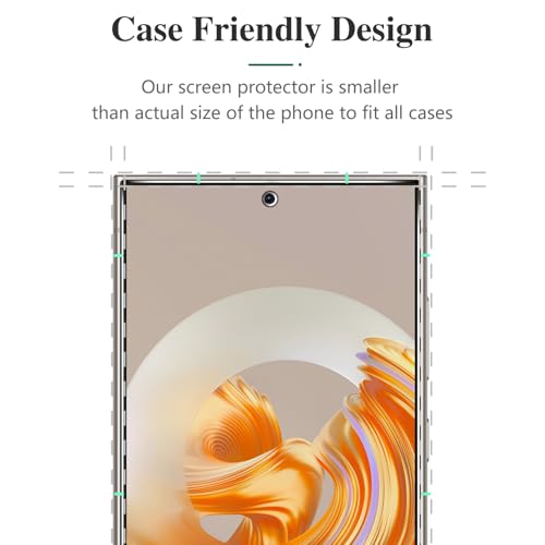 Pokolan 2+2 Pack Privacy Screen Protector for Samsung Galaxy S25 Ultra - size: Samsung Galaxy S26 Ultra 6.9 inches