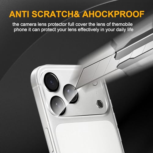 3 Pack Camera Lens Protector for iPhone 17 Pro Max - size: iPhone 17 Pro Max