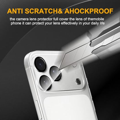 3 Pack Camera Lens Protector for iPhone 17 Pro Max - size: iPhone 17 Pro Max