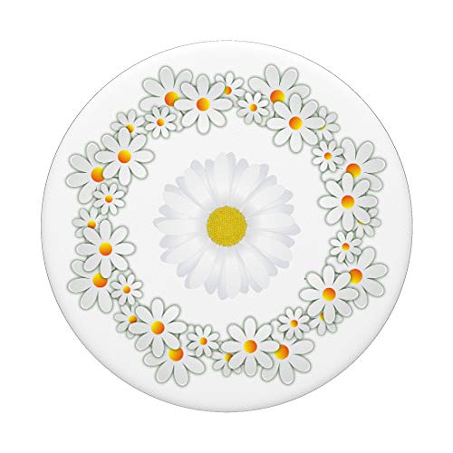 Daisy Pop Socket White Yellow Floral Design Beautiful Flower