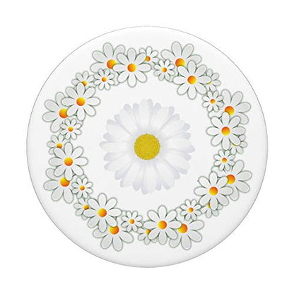 Daisy Pop Socket White Yellow Floral Design Beautiful Flower