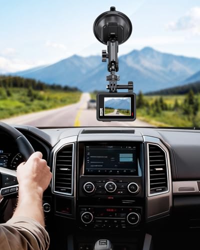 1Zero Dual Suction Cup Car Mount for GoPro, Action Camera and iPhone