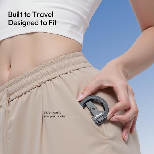 ULANZI MA02 Dual Magnetic Ring Phone Grip Stand, Aluminum for MagSafe Gym Kickstand Compatible with iPhone 17-12 Series, Foldable Phone Tripod Mount with 1/4" Screw for Live Streaming Vlog, Silver - color: Silver
