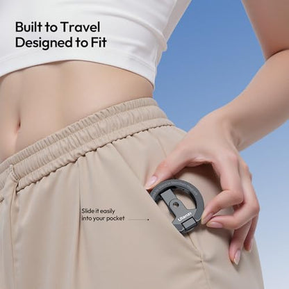ULANZI MA02 Dual Magnetic Ring Phone Grip Stand, Aluminum for MagSafe Gym Kickstand Compatible with iPhone 17-12 Series, Foldable Phone Tripod Mount with 1/4" Screw for Live Streaming Vlog, Silver - color: Silver