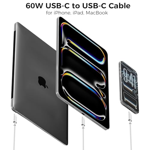 USB C to USB C Cable 3FT 2-Pack, Apple MFi Certified Braided Charging Cord - size: 3FT