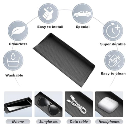 SKTU Upgrade for 2024 2025 2026 Mazda CX-90 Accessories Wireless Charging Mat for 2024 2025 2026 Mazda CX-90/2025 2026 Mazda CX-70 Center Console Non-Slip Pad 2024 2025 2026 CX-90 Console Mat - color: 2024+ CX-90/2025+ CX-70 Mat