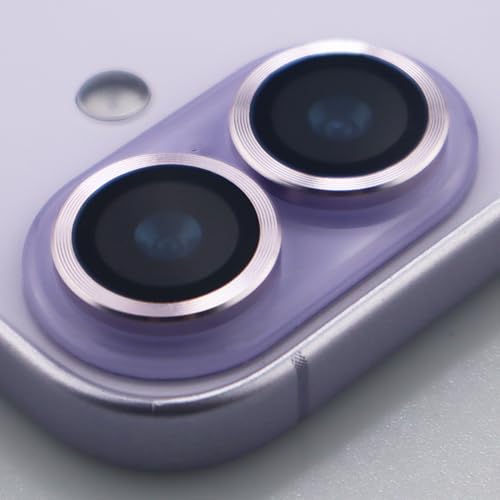 for iPhone 17 Camera Lens Protector Metal Tempered Glass Screen Accessories Cover (Purple) - color: Purple