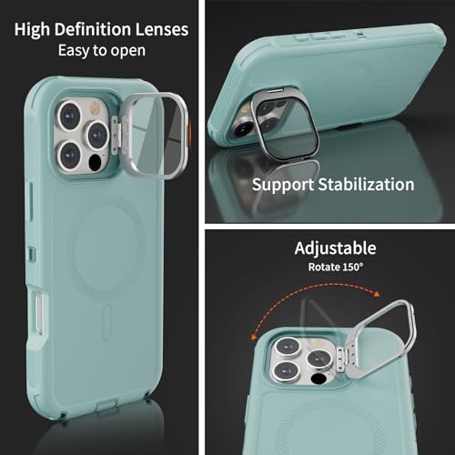 Follaroma for iPhone 16 Pro Case,Magnetic,Heavy Duty Case,6.3'',Mint - color: Mint, size: iPhone 16 Pro 6.3''
