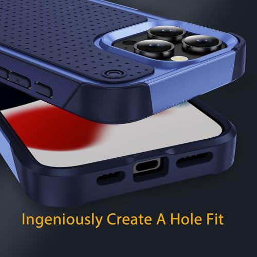 Designed for iPhone 16 Pro Max Case 2 in 1 Gift Militay Grade Drop Protective Rugged Heavy Duty Cover Shockproof Case for iPhone 16 Pro Max Phone Case for Women Men Boy Girl (Purple) - color: Purple