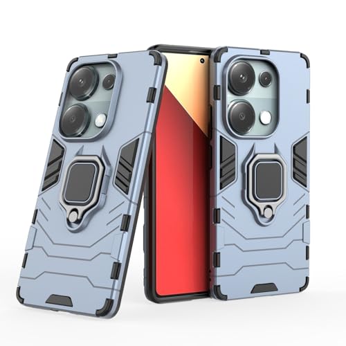 Max Power Digital Magnet Case for Xiaomi Redmi Note 13 Pro 4G / Poco M6 Pro 4G Shockproof Hard Phone Cover with Grip, Metal Ring Kickstand Bumper Shell [Compatible with Magnetic Car Mount] (Navy) - color: Navy, size: Xiaomi Redmi Note 13 Pro 4G/Poco M6 Pr