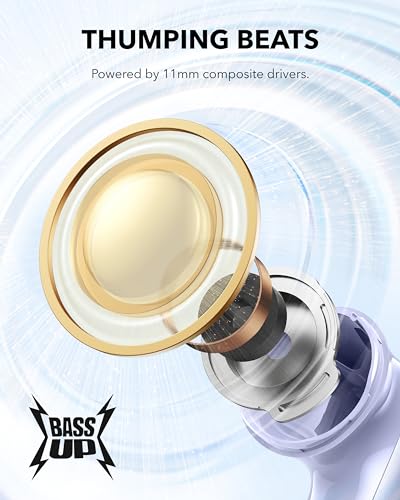 Soundcore P40i by Anker Noise Cancelling Earbuds with Adaptive ANC - color: Purple