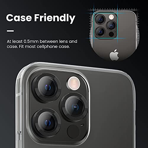 Tensea Camera Lens Protector Ring for iPhone 13 Pro - iPhone 13 Pro Max - color: Graphite