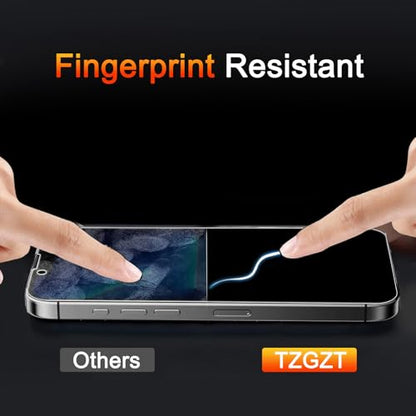 TZGZT Privacy Screen Protectors for iPhone 13 Pro Max, Tempered Glass,HD - color: iPhone 13 Pro Max-3+3Pack-Black