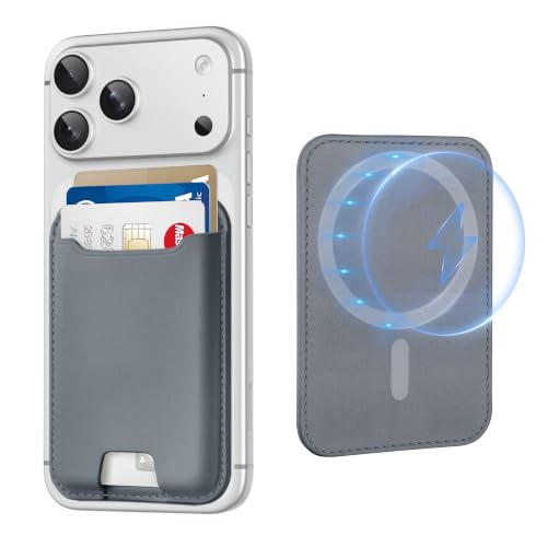 TopMade for MagSafe Wallet, Strongest Magnetic Phone Wallet, 4 Cards Holder - color: Deep Gray