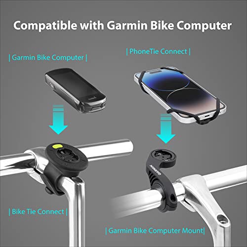 Bone Bike Tie Connect Kit 2, Quick Release Bike Phone Stem Mount