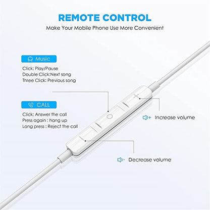 2 Pack-USB C Headphones for iPhone 17/16/15 Earbuds USB C Wired Earphones