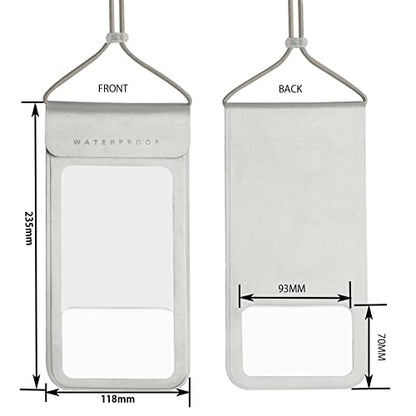 Waterproof Phone Pouch,IPX8 Waterproof Phone Case Bag Holder Dry Pouch for iPhone 13 Pro Max/13 Pro/13/12/12 Pro Max/11/11 Pro Max/Xs Max/XR to 6.9" for Kayaking Swimming Beach(Silver) - color: Silver to 6.9"