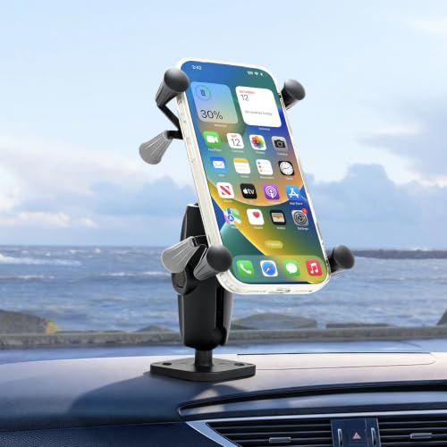 Strg Phone Mount with 2 Holes Drill-Down Diamond Base and Aluminum Arm - size: Aluminum Alloy Diamond Base
