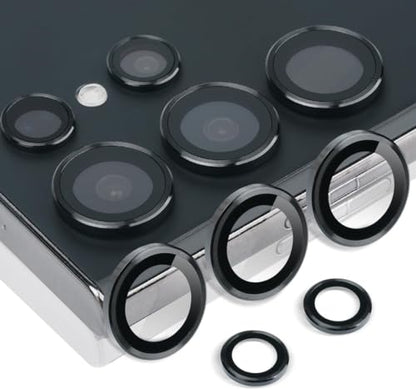 Camera Lens Protector for Samsung Galaxy S23 Ultra, Black - color: Black
