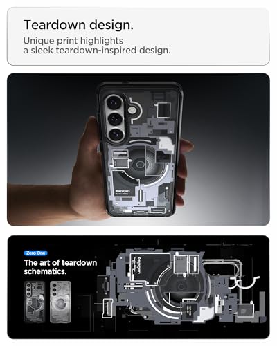 Spigen for Galaxy S26 Plus Case, Ultra Hybrid MagFit [Anti-Yellowing] [Compatible with MagSafe] [Fast Wireless Charging] - Zero One Black - color: Zero One Black, size: Galaxy S26 Plus