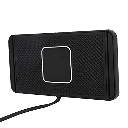15W Non-Slip Wireless Car Charger, Fast Charging Mat for Safe Driving, Applicable to Mobile Phones, Silicone Material