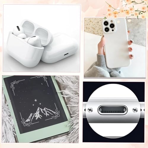 SUNNYCLUE 8pcs Halloween Anti Dust Plug Charm Phone Dust Plug Charm Black Silver Gothic Alloy Plastic Heart Mobile Phone e Reader Anti Dusts Plugs Protectors Cover for Cellphone Laptops Earphone Adult - style: Style 2