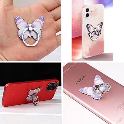 Kinizuxi Butterfly Phone Ring Holder, Phone Ring Grip Stand(Blue) - color: 1 Blue