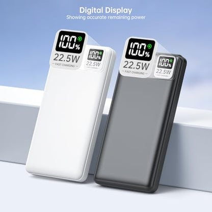 2PCS 5V 2A 3A 10000mAh Heated Vest/Jacket/Chair/Seat Battery Pack - color: Black+White, size: 10000mAh-2PCS
