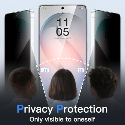 JETech Privacy Screen Protector for Samsung Galaxy S26, 2+2 Pack - size: Galaxy S26
