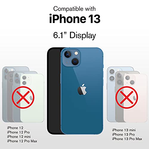 VENA vCommute for iPhone 13 Wallet Case, Black - color: Black, size: iPhone 13
