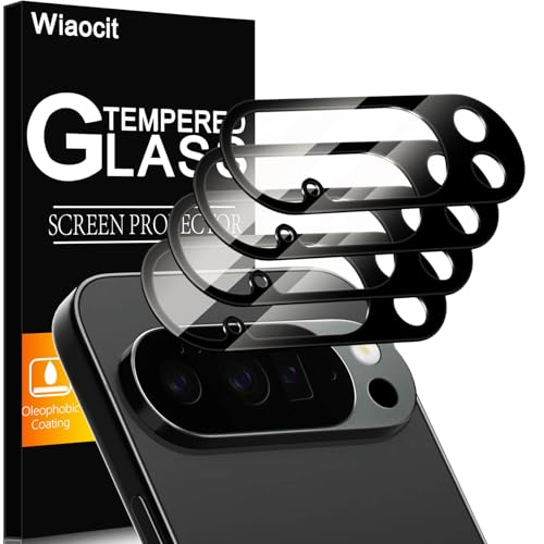 Wiaocit Tempered Glass Camera Lens Protector for Google Pixel 10 Pro XL - color: Google Pixel 10 Pro XL-Black