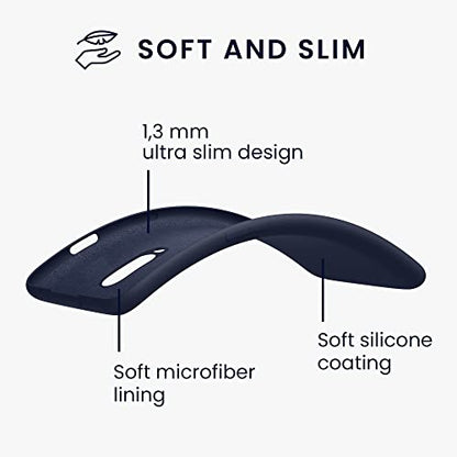 kwmobile Case Compatible with OnePlus 6T Case - Slim Protective TPU Silicone Phone Cover - Dark Blue Matte - color: dark blue matte