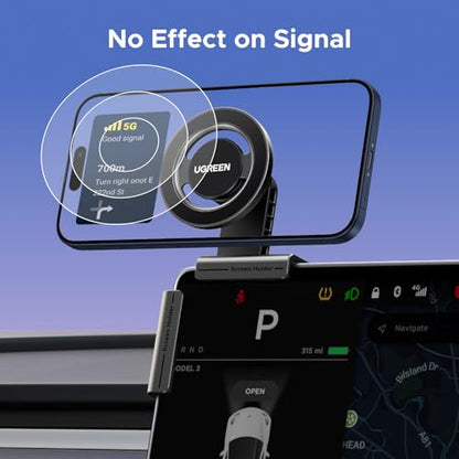 UGREEN Tesla Phone Mount with Strongest Magnet Power, Fully Adjustable View