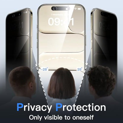 JETech Privacy Screen Protector for iPhone Air, 2-Pack - size: iPhone Air