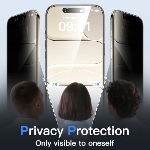 JETech Privacy Screen Protector for iPhone Air, 2-Pack - size: iPhone Air