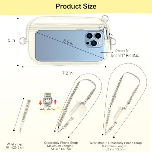 Phone Lanyard Crossbody with Detachable RFID Wallet (M5, Large) - color: Multicolor 5, size: Large