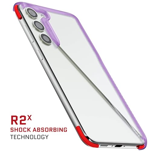 Ghostek Covert Clear Samsung Galaxy S23 Plus Phone Case with Military Grade Shockproof Protection, Non-Slip Grip, Protective Silicone Cover Designed for 2023 Galaxy S23+ (6.6") (Purple) - color: Purple [Limited], size: Galaxy S23 Plus
