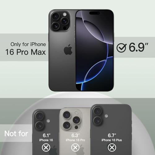 JETech Silicone Case for iPhone 16 Pro Max, Midnight Green | Silky Soft Touch, Shockproof Protection, Scratch Resistant, Microfiber Lining - color: Midnight Green, size: iPhone 16 Pro Max