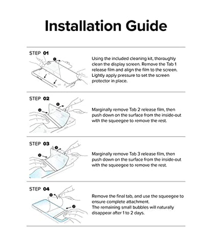 Ringke for Samsung Galaxy Z Flip 4 Screen Protector [Dual Easy, 2 Pack]